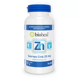 Bioheal szerves cink 25mg tabletta 70 db
