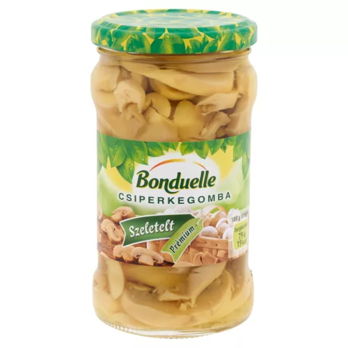 Bonduelle prémium csiperkegomba szeletelt üveges 314 ml