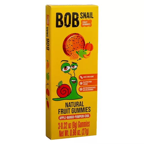 Bob Snail gyümölcszselé alma-mangó-sütőtök 27 g