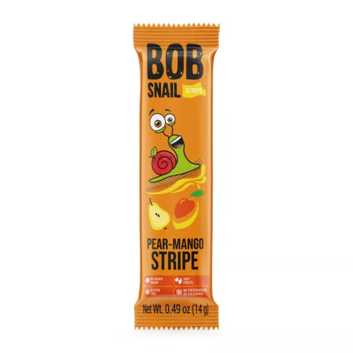Bob Snail gyümölcstekercs körte-mangó 14 g