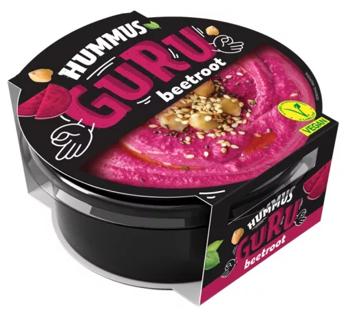 Guru hummus kenhető csicseriborsókrém céklás 180 g