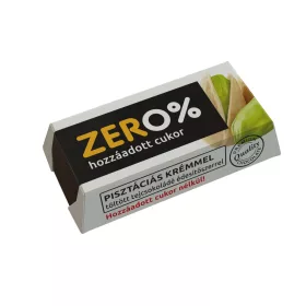   Szerencsi zero pisztácia ízű krémmel töltött tejcsokoládé édesítőszerrel 21 g