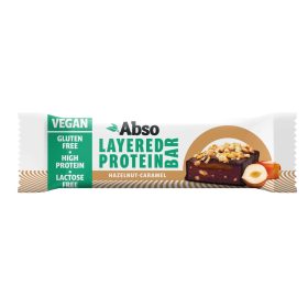   Absorice layered protein bar hazelnut-caramel étcsokoládés réteges fehérjeszelet 50 g