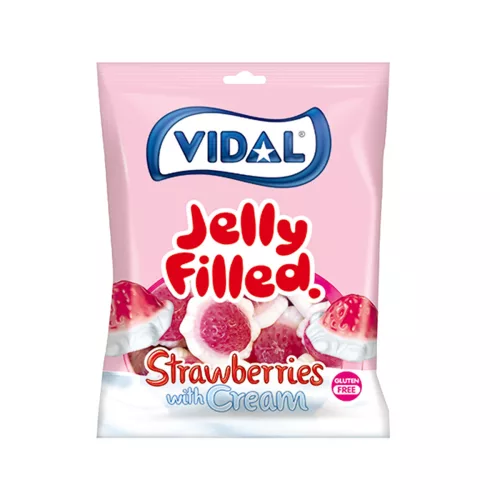 Vidal gumicukor töltött eper 85 g