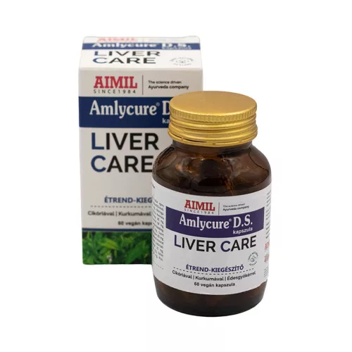 Aimil amlycure® d.s.liver care étrend-kiegészítő kapszula cikóriával, kurkumával és édesgyökérrel 60 db