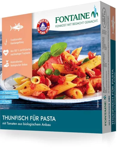 Fontaine tonhalas tésztaszósz bio paradicsommal 200 g
