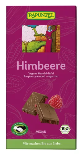 Rapunzel bio mandula szelet málnás 100 g