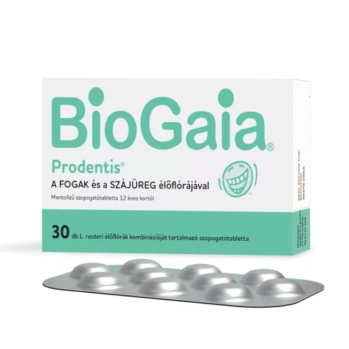 Biogaia prodentis szopogatótabletta mentol ízű 12 éves kortól 30 db
