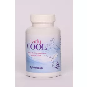   Lady Cool barátcserjét, ashwagandát és gyógynövényeket tartalmazó kapszula menstruáció és menopauza támogatására 60 db