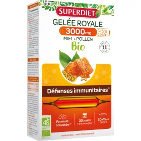   Superdiet méhpempő 3000mg,a vitalitás támogatására 20x15ml 300 ml