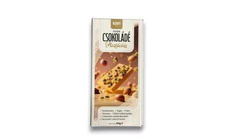 Szafi Life Fehér csokoládé pisztáciával 80g (gluténmentes)